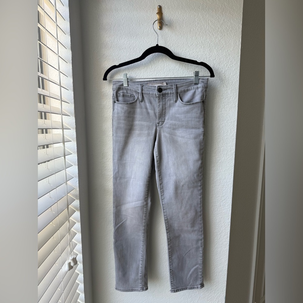 ATHLETA GREY SCULPTEK ULTRA SKINNY JEANS SIZE 4 EUC